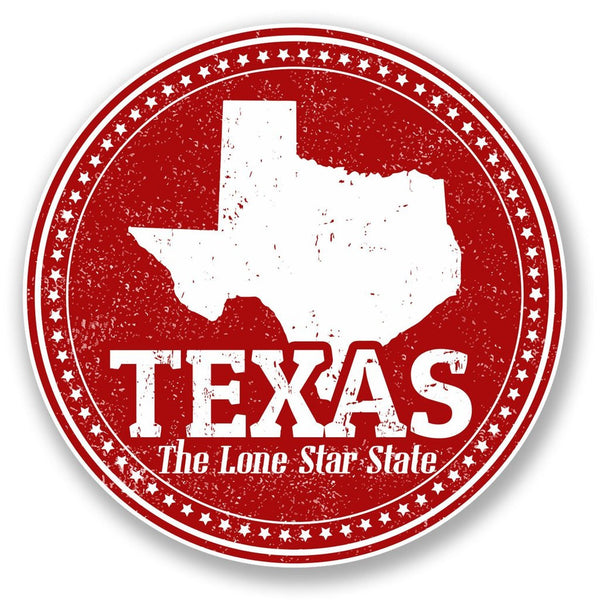 2 x Texas USA Vinyl Sticker #4746