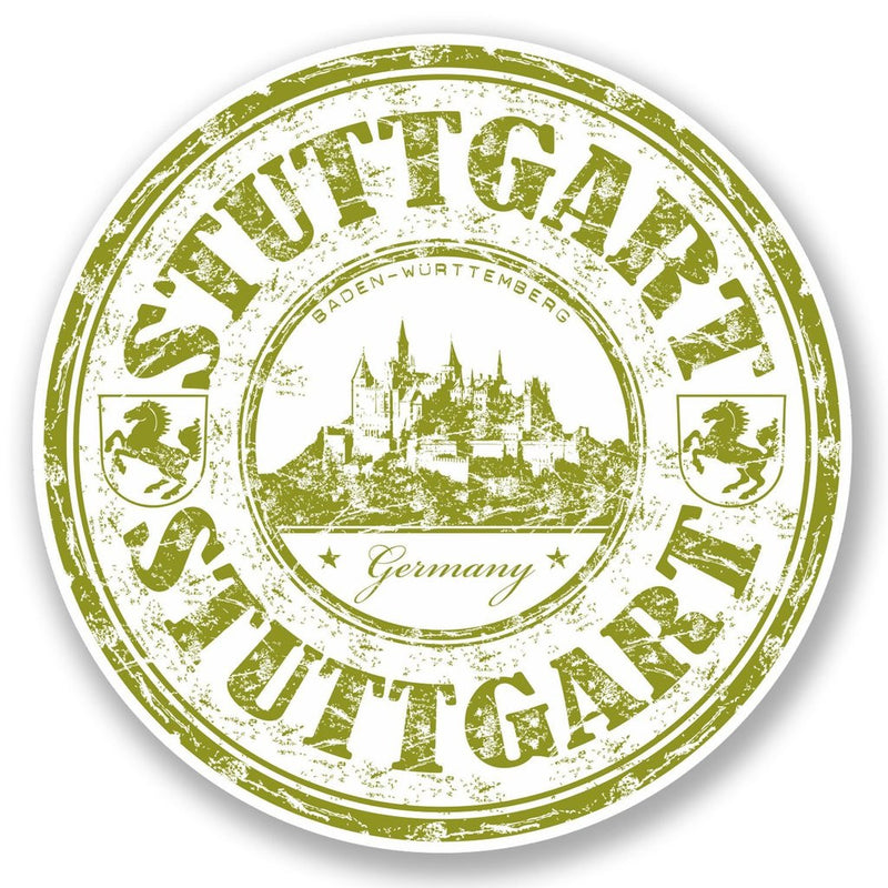 2 x Stuttgart Germany Vinyl Sticker