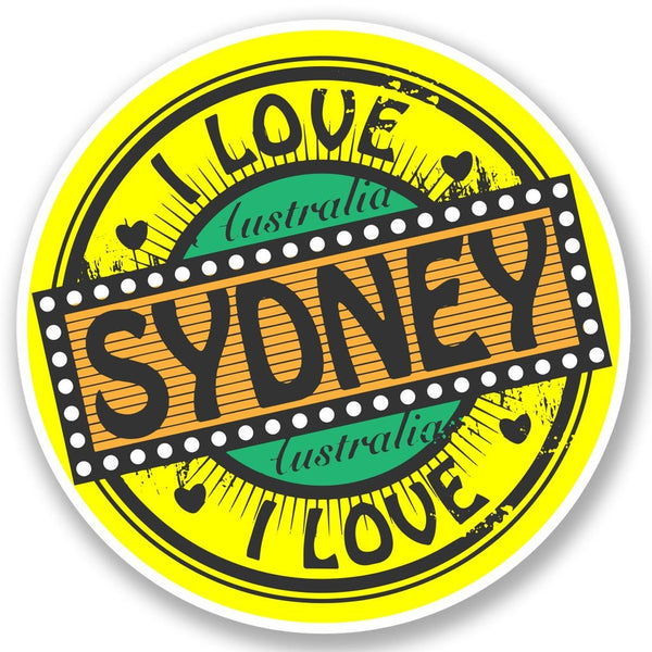 2 x Sydney Australia Vinyl Sticker #4749