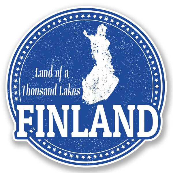 2 x Finland Vinyl Sticker #4750