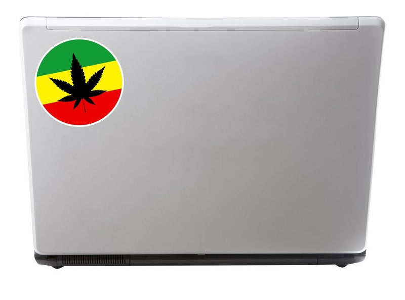 2 x Rasta Weed Jamaica Vinyl Sticker