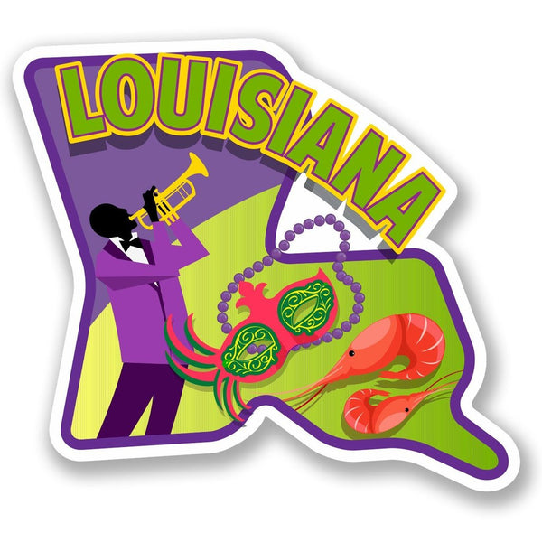 2 x Louisiana USA Vinyl Sticker #4775