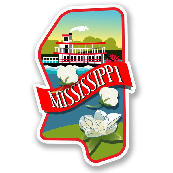 2 x Mississippi Vinyl Sticker #4776