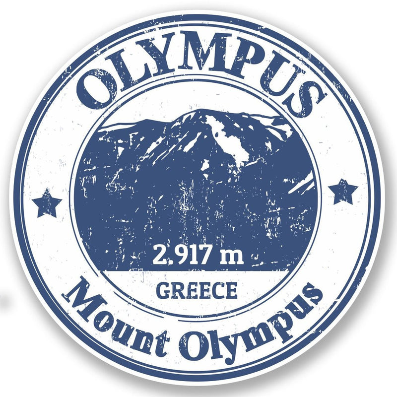 2 x Mount Olympus Greece Vinyl Sticker