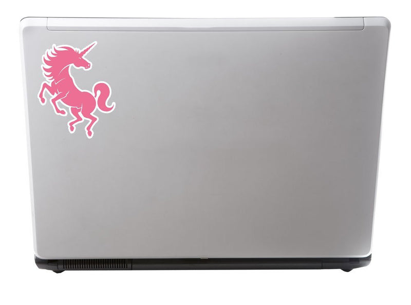 2 x Pink Unicorn Vinyl Sticker
