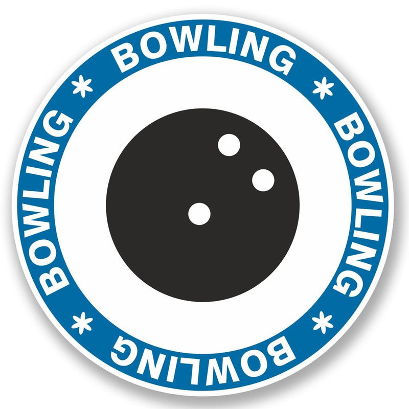 2 x Bowling Vinyl Sticker