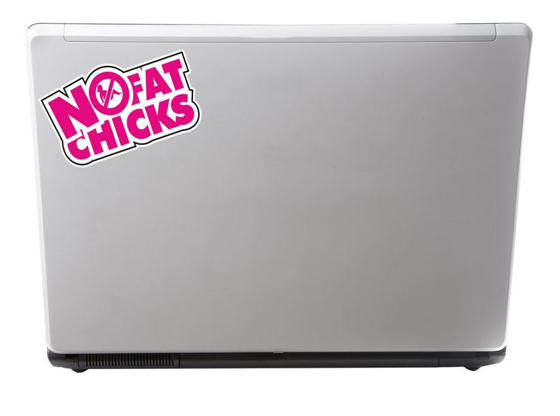 2 x No Fat Chicks Vinyl Sticker