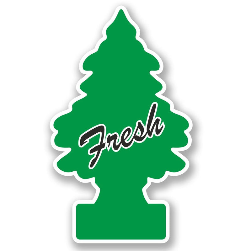 2 x Fresh Tree Vinyl Sticker