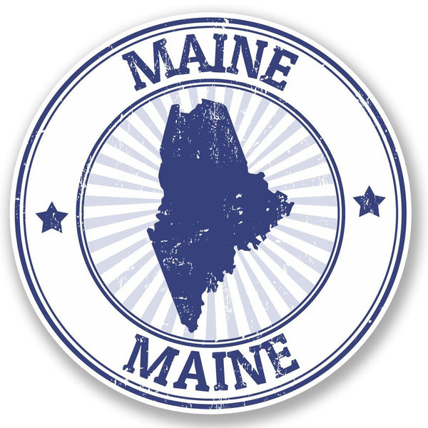 2 x Maine USA Vinyl Sticker #5025
