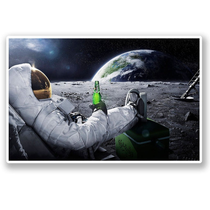 2 x Astronaut Space Vinyl Sticker