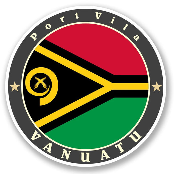 2 x Vanuatu Vinyl Sticker #5085