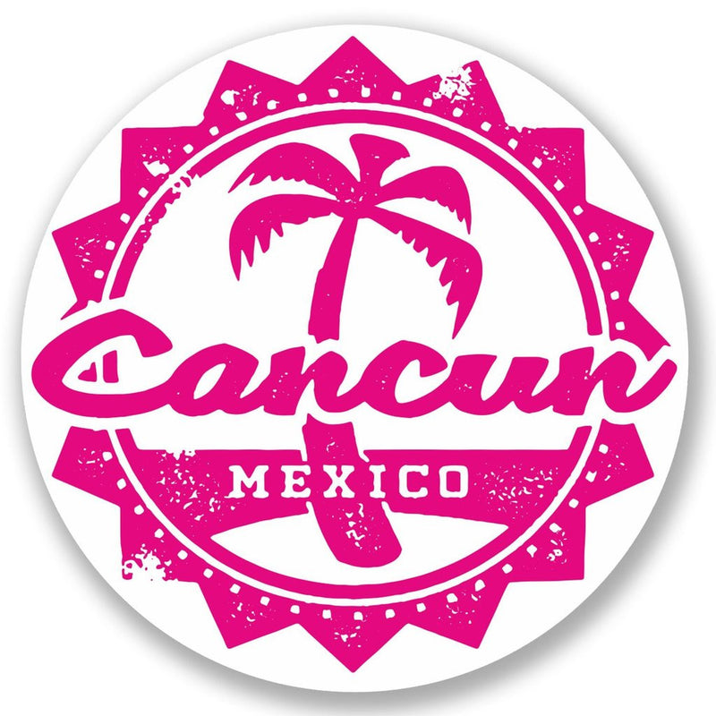 2 x Cancun Mexico Vinyl Sticker