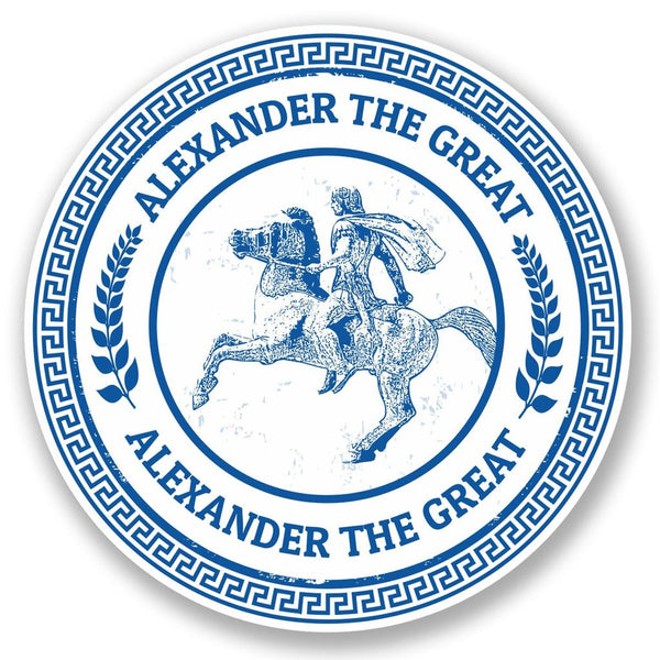 2 x Alexander The Great Vinyl Sticker #5102