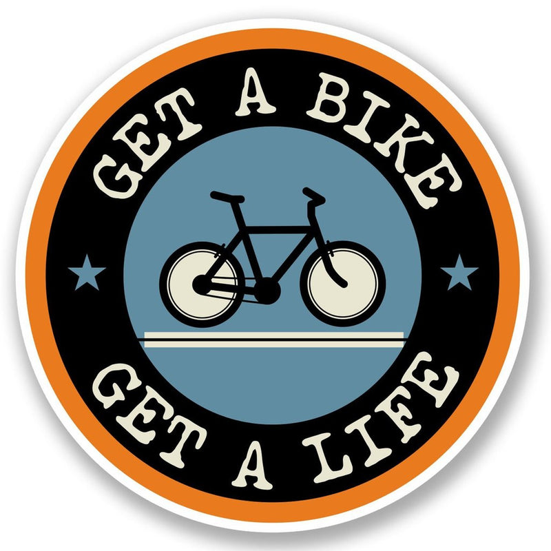 2 x Bike Cycle Vinyl Sticker