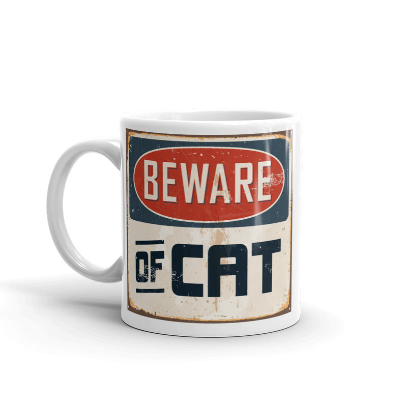 Beware of Cat High Quality 10oz Coffee Tea Mug