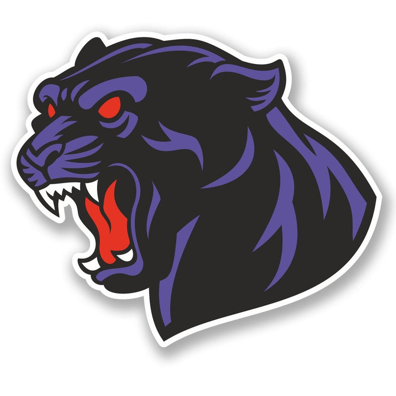 2 x Angry Panther Vinyl Sticker