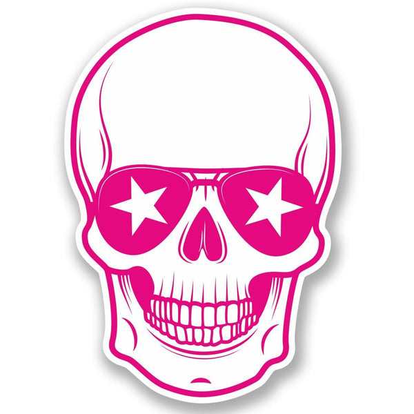 2 x Cool Skull Vinyl Sticker #5115