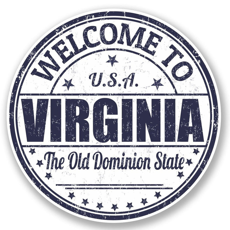 2 x Virginia USA Vinyl Sticker