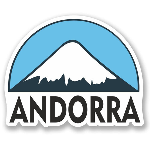 2 x Andorra Ski Snowboard Vinyl Sticker #5123