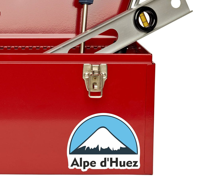 2 x Alpe d'Huez Snowboard Vinyl Sticker