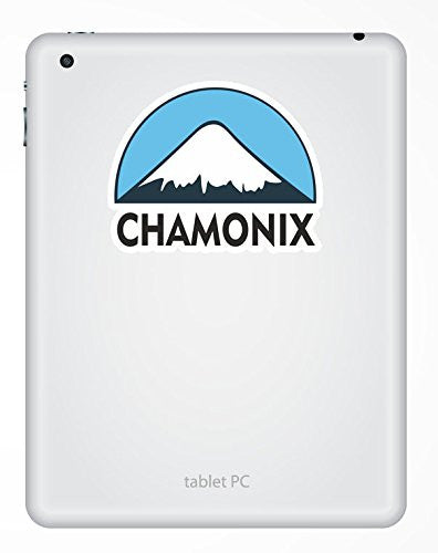 2 x Chamonix Ski Snowboard Vinyl Sticker