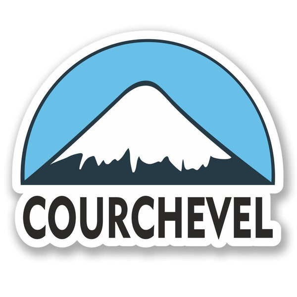 2 x Courchevel Ski Snowboard Vinyl Sticker #5131