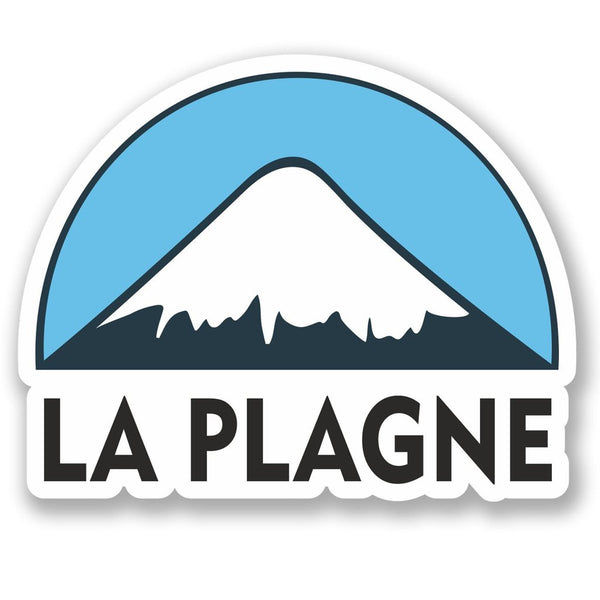 2 x La Plagne Ski Snowboard Vinyl Sticker #5132