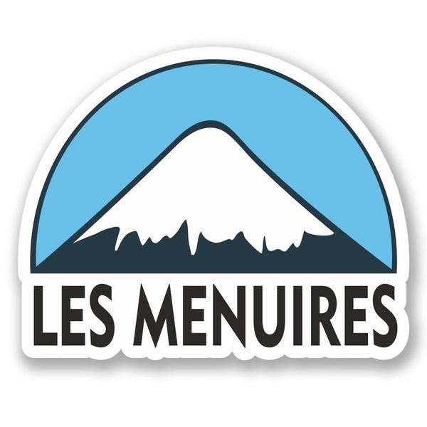 2 x Les Menuires Snowboard Vinyl Sticker #5136