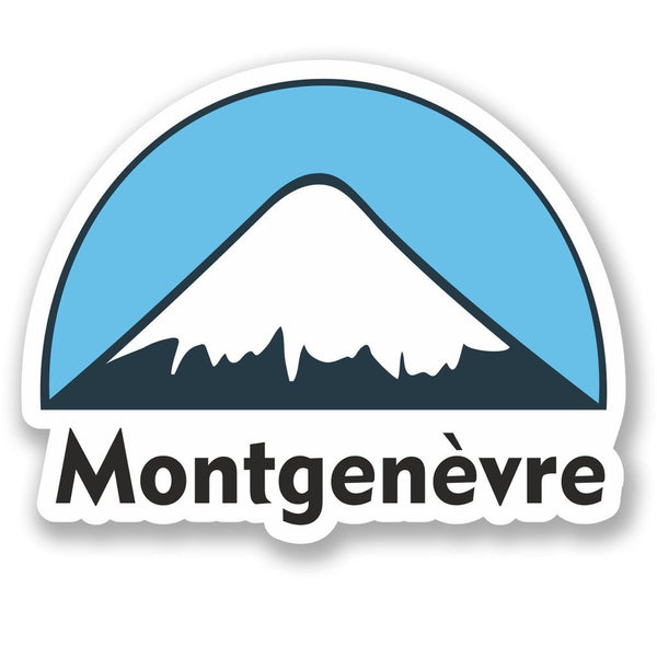 2 x Montgenevre Snowboard Vinyl Sticker #5138