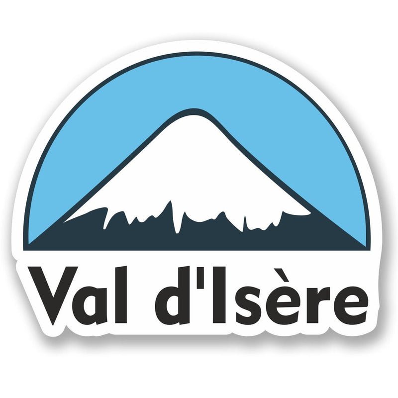2 x Val d'Isere Ski Snowboard Vinyl Sticker