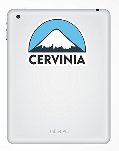 2 x Cervinia Ski Snowboard Vinyl Sticker