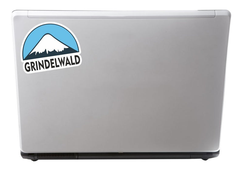 2 x Grindelwald Ski Snowboard Vinyl Sticker