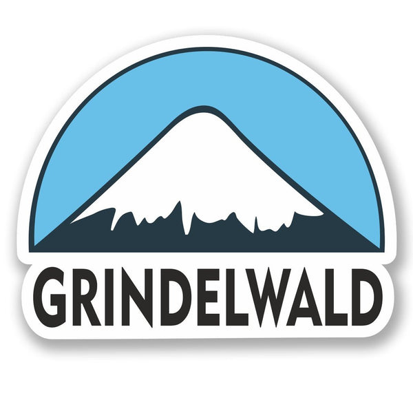 2 x Grindelwald Ski Snowboard Vinyl Sticker #5145