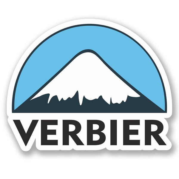 2 x Verbier Ski Snowboard Vinyl Sticker #5147