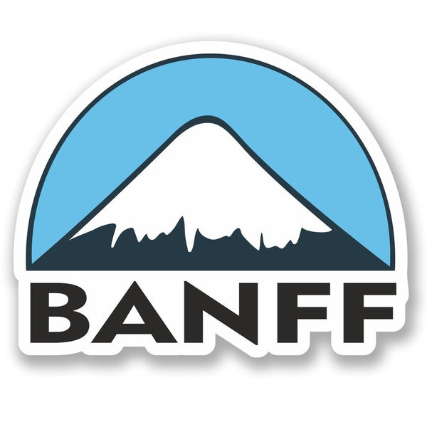 2 x Banff Ski Snowboard Vinyl Sticker #5149