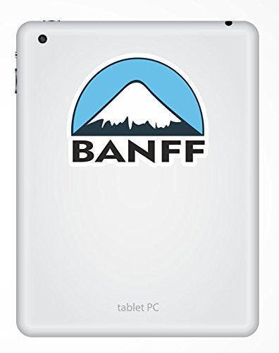 2 x Banff Ski Snowboard Vinyl Sticker