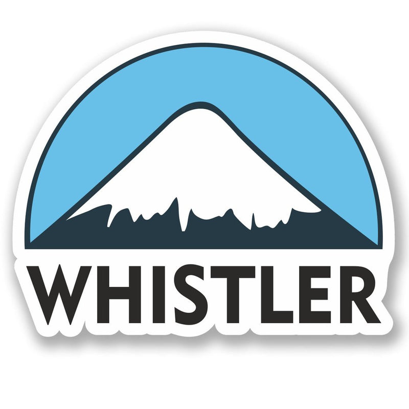 2 x Whistler Ski Snowboard Vinyl Sticker