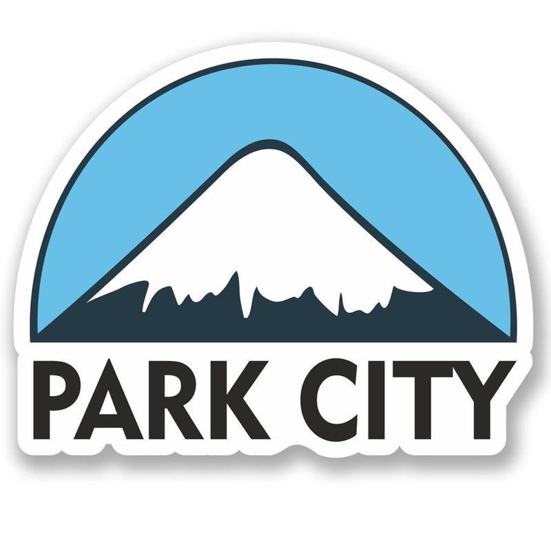 2 x Park City USA Ski Snowboard Vinyl Sticker
