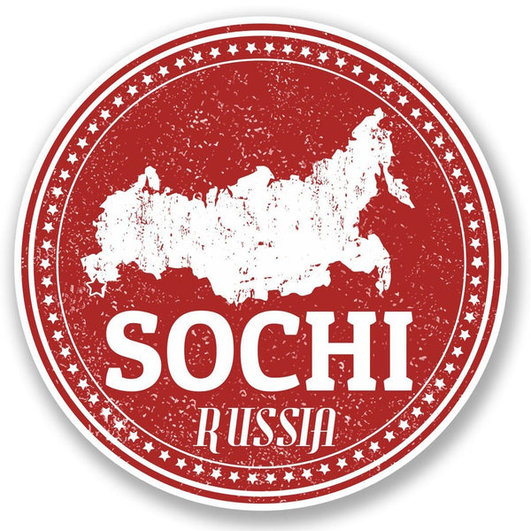 2 x Sochi Russia Vinyl Sticker #5169