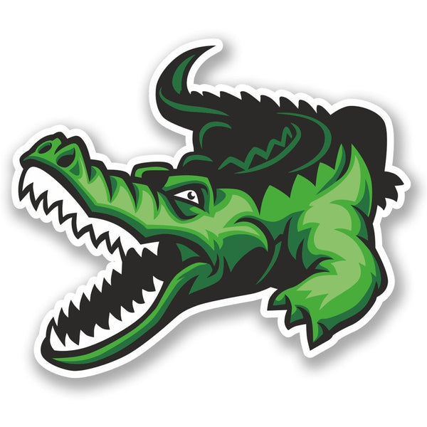 2 x Crocodile Alligator Vinyl Sticker #5177