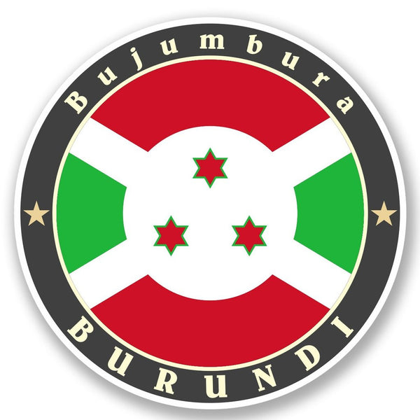 2 x Burundi Vinyl Sticker #5184
