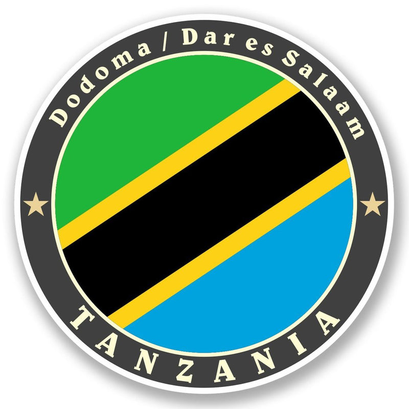 2 x Tanzania Vinyl Sticker