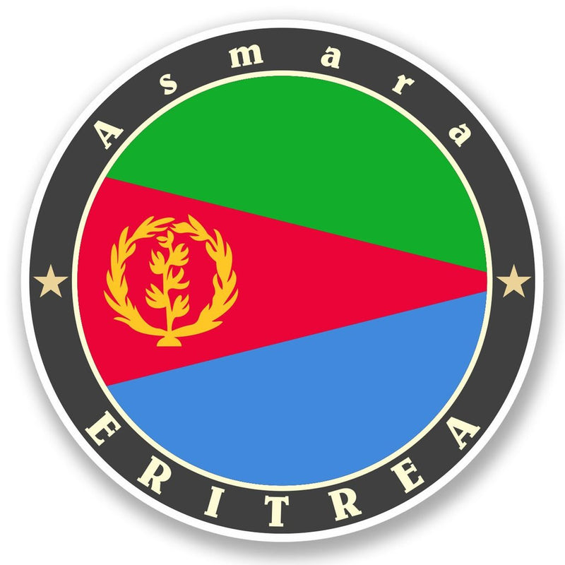 2 x Eritrea Vinyl Sticker