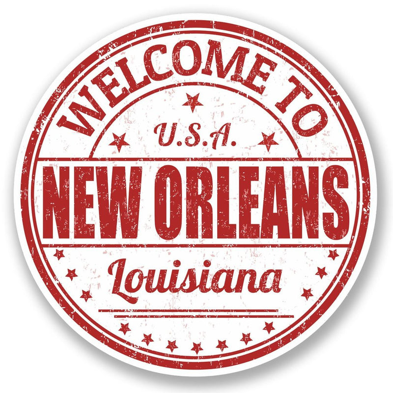 2 x New Orleans USA Vinyl Sticker