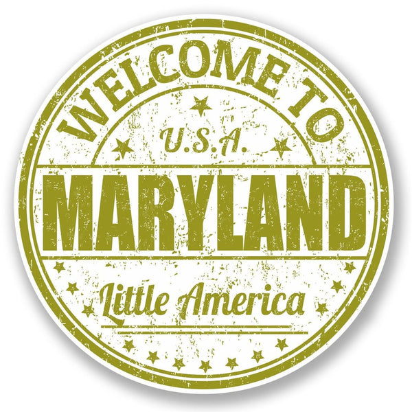 2 x Maryland USA Vinyl Sticker #5210