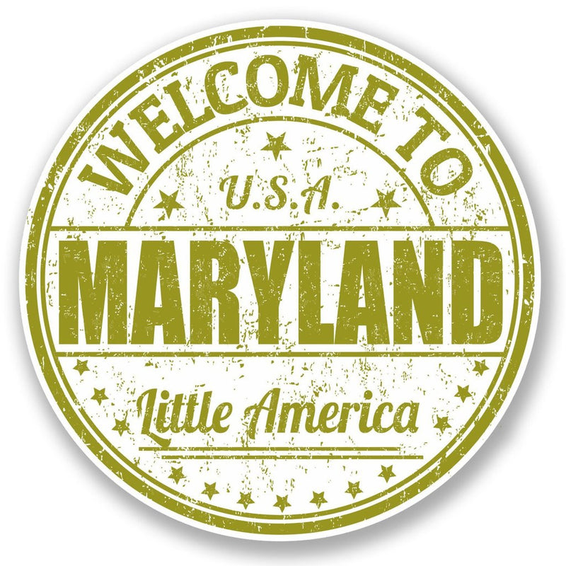 2 x Maryland USA Vinyl Sticker