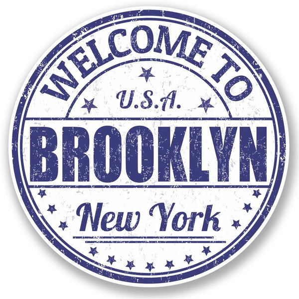 2 x Brooklyn New York USA Vinyl Sticker #5212