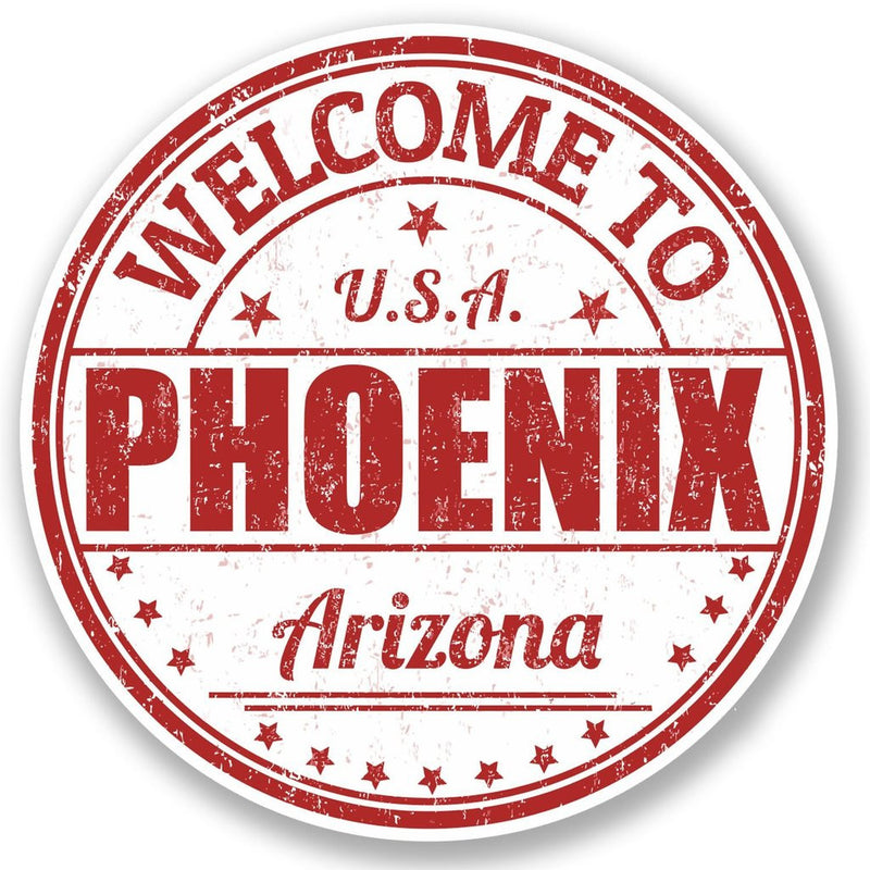 2 x Phoenix Arizona USA Vinyl Sticker