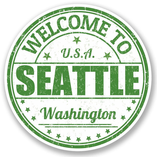 2 x Seattle Washington USA Vinyl Sticker #5218