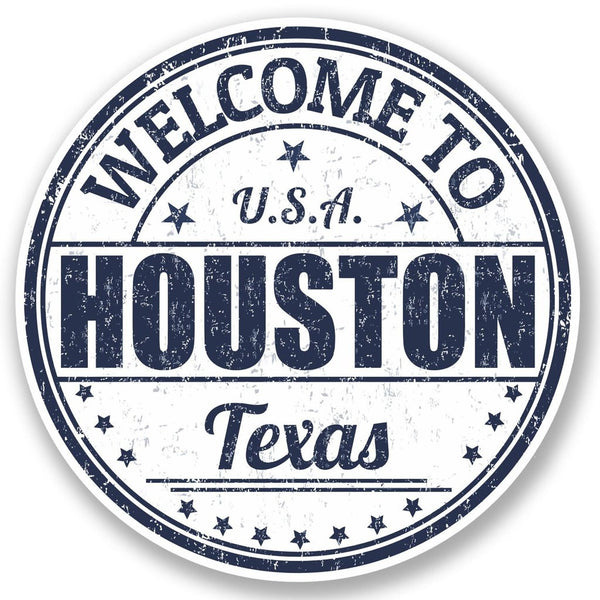 2 x Houston Texas USA Vinyl Sticker #5222